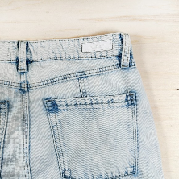 Blank NYC Womens Wide Leg Cargo Jeans Size 29 Light Wash High Rise Baggy Skater‎ - Picture 6 of 12